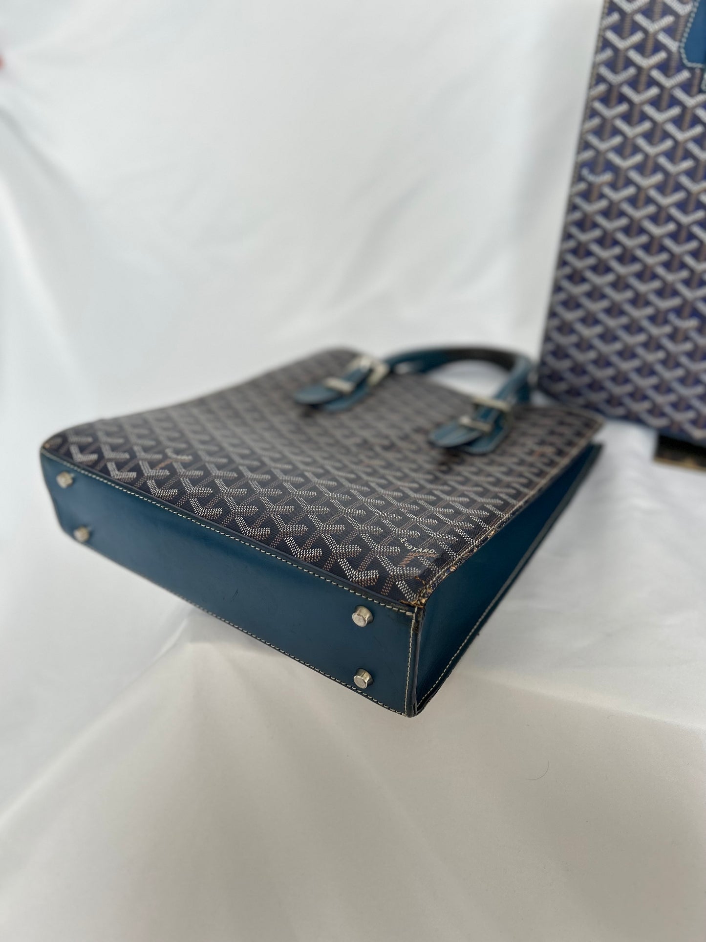 Goyard Comores Tote Bag PM (has chipped top corner)