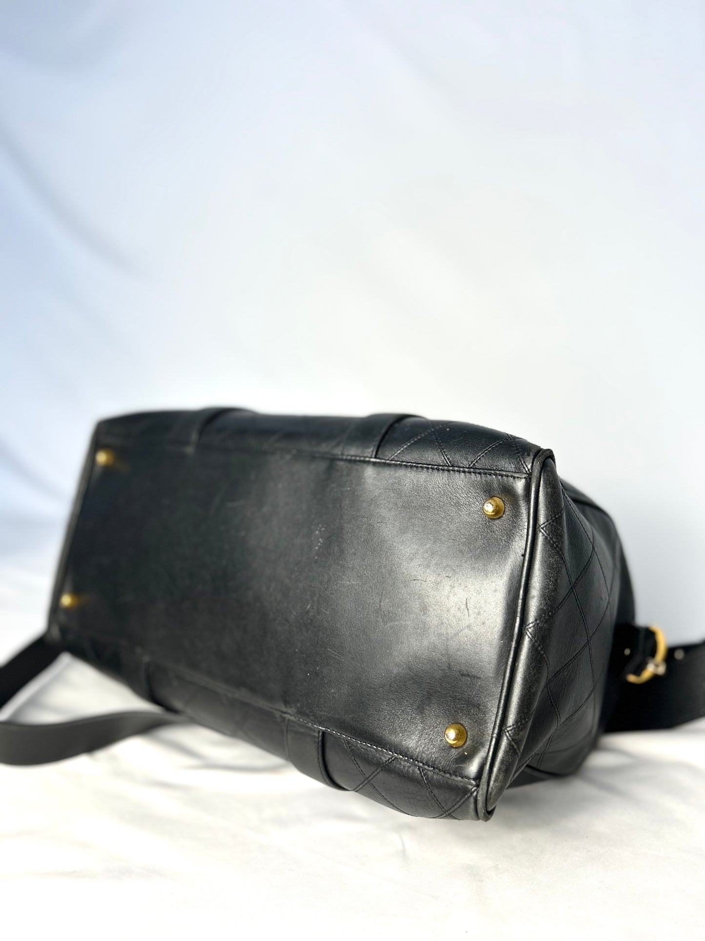 Chanel Mini Lambskin Boston Bag