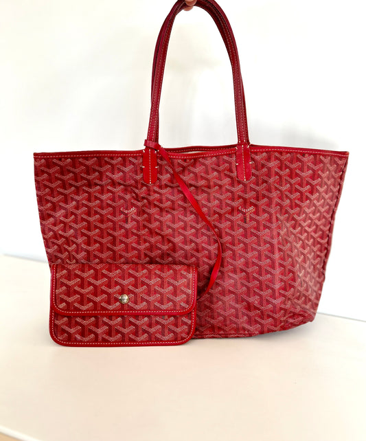 Red Goyard Saint Louis PM