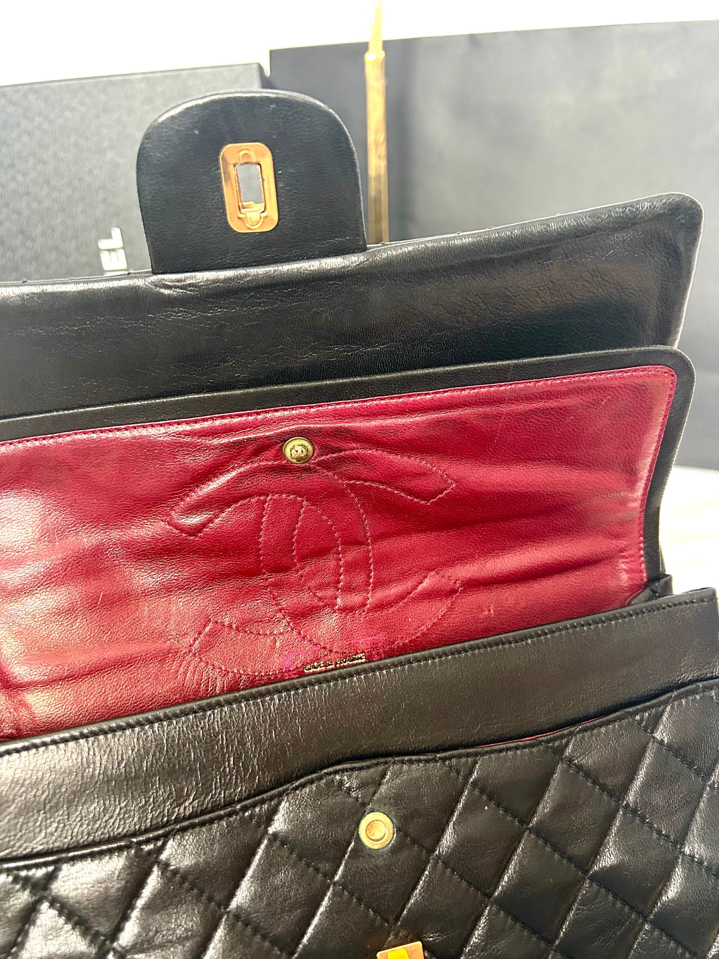 Chanel Black Lambskin Classic Flap