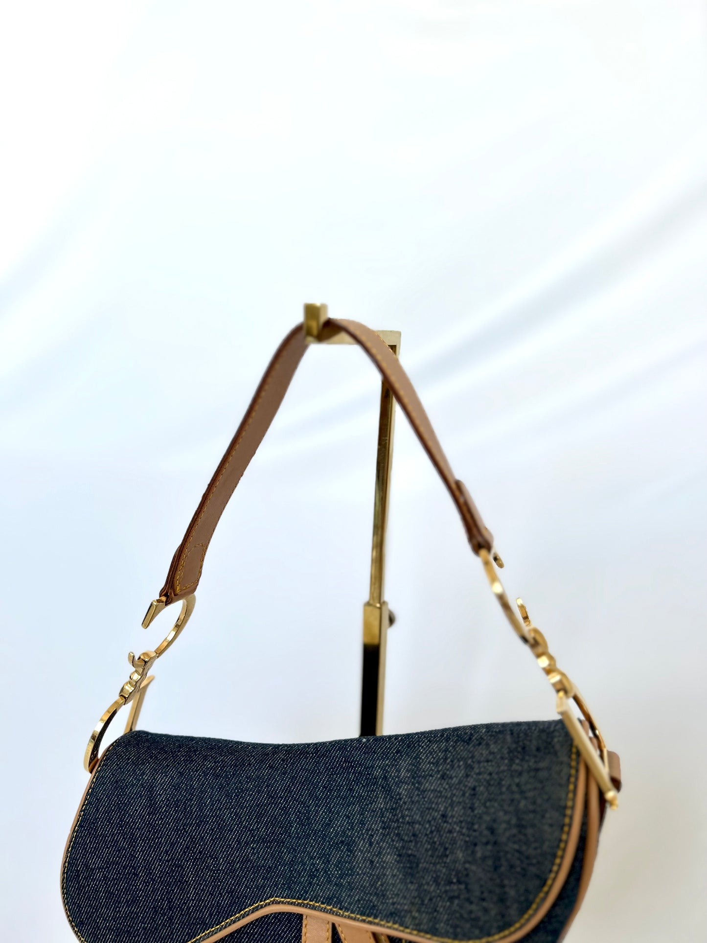 Dior Denim Saddle Bag