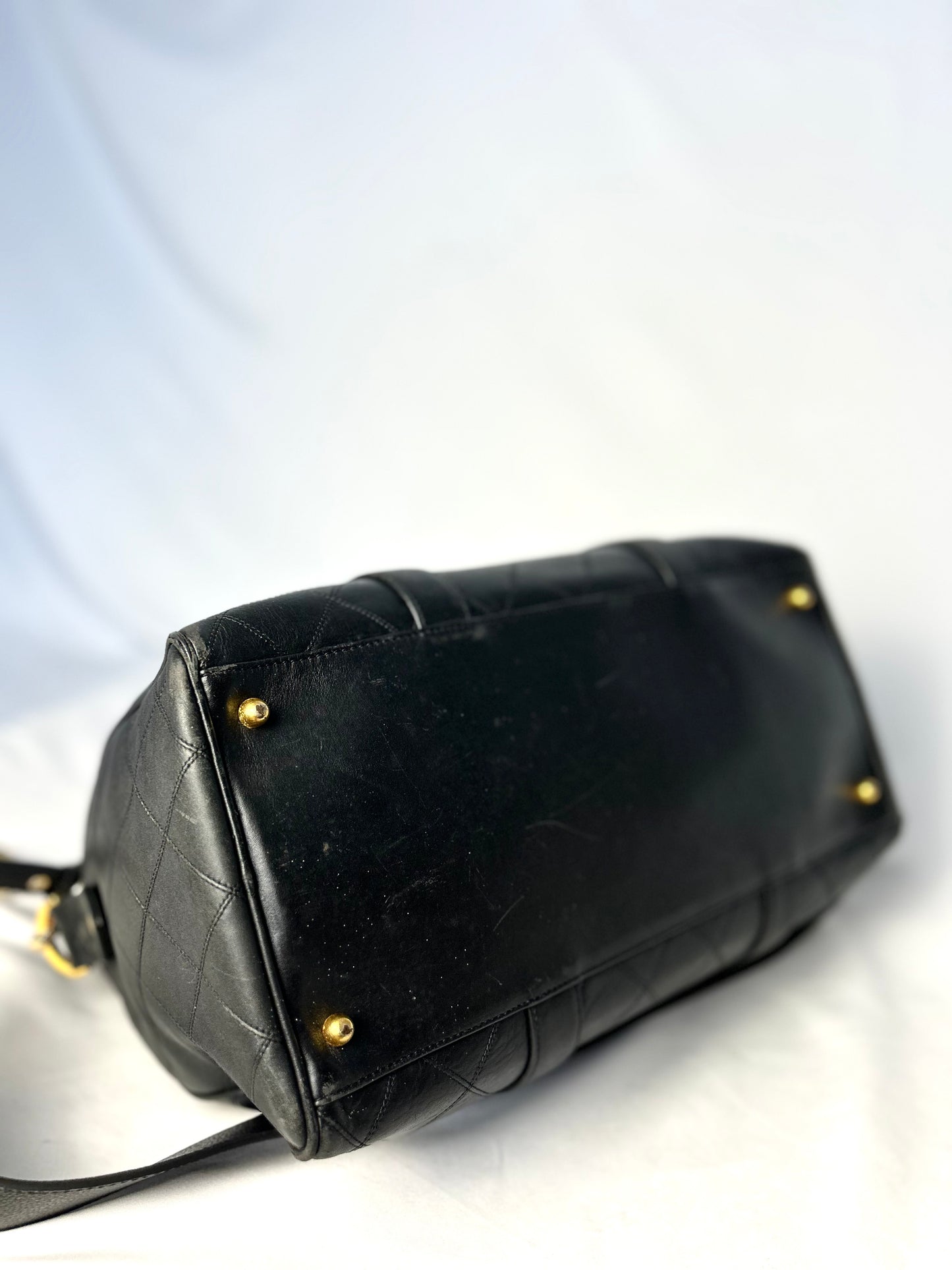 Chanel Mini Lambskin Boston Bag