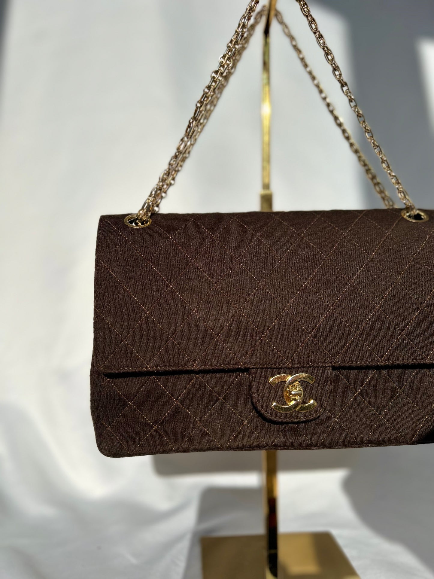 Chocolate Brown Soft Classic Flap