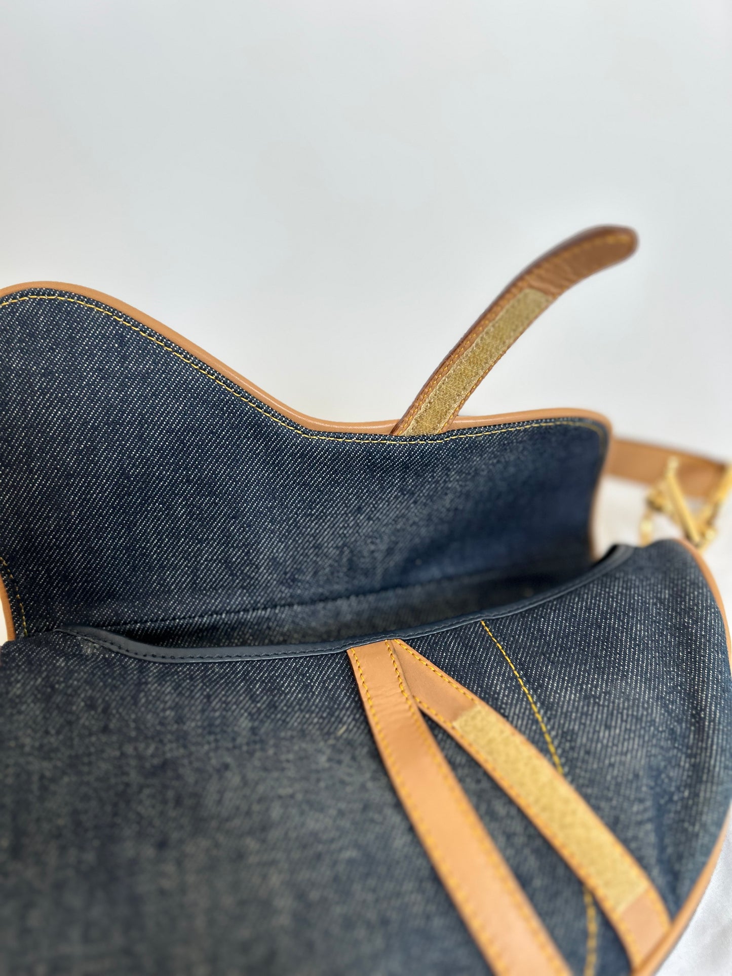 Dior Denim Saddle Bag