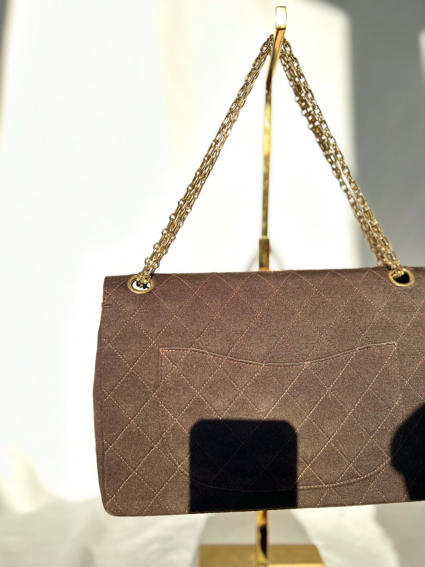 Chocolate Brown Soft Classic Flap