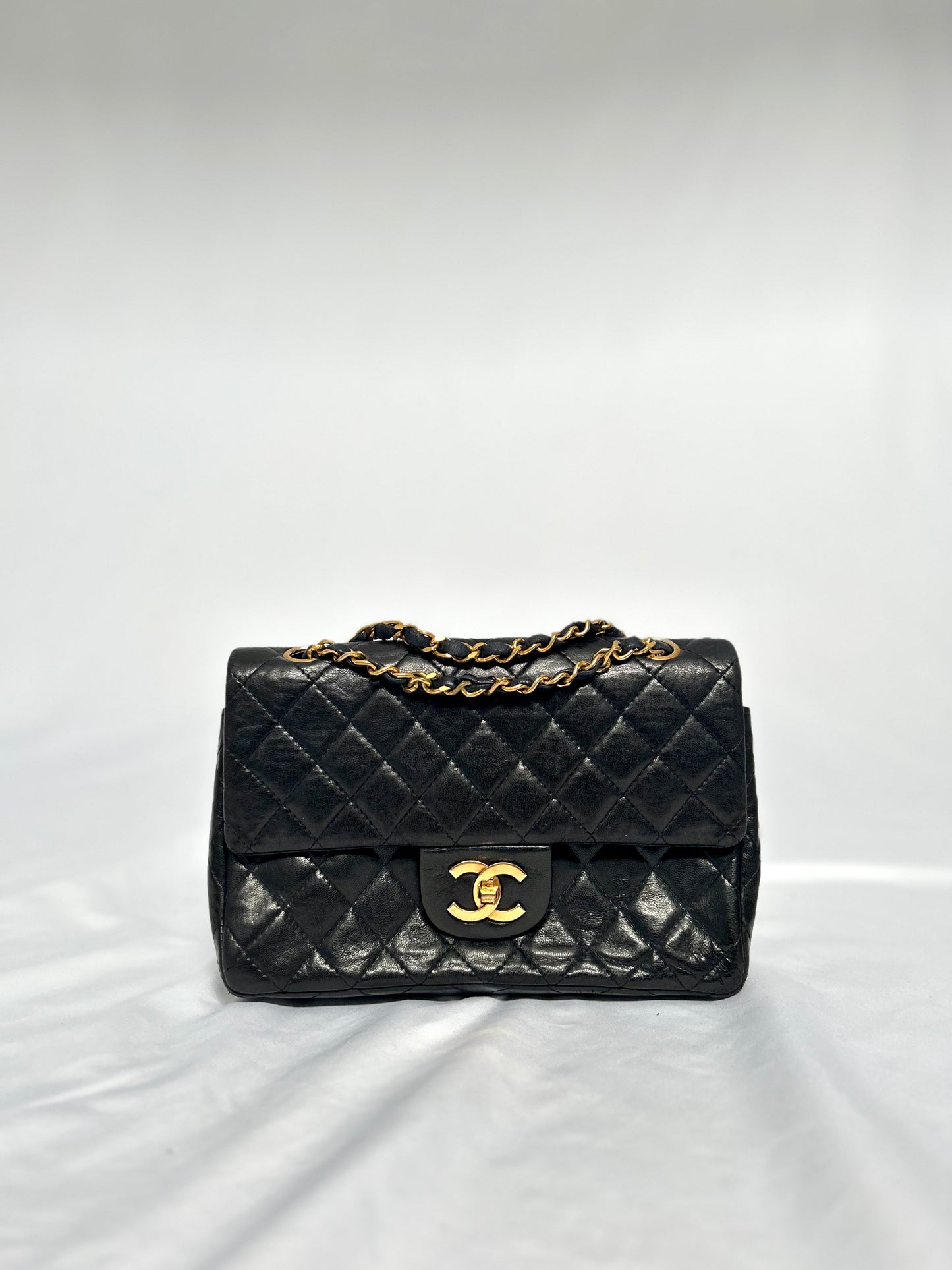 Chanel Black Lambskin Small Class Flap