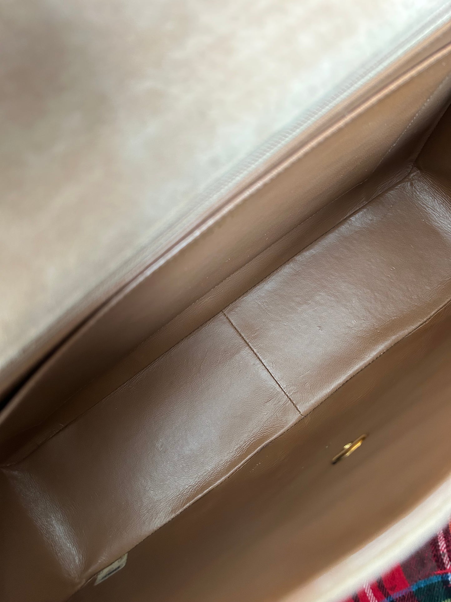 Chanel Brown Suede Maxi Flap Bag