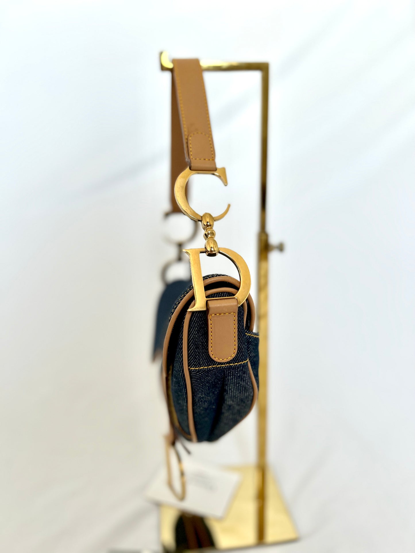 Dior Denim Saddle Bag