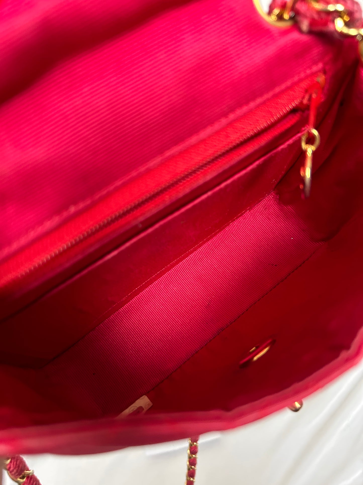 Pink Chanel Mini Square Flap Bag