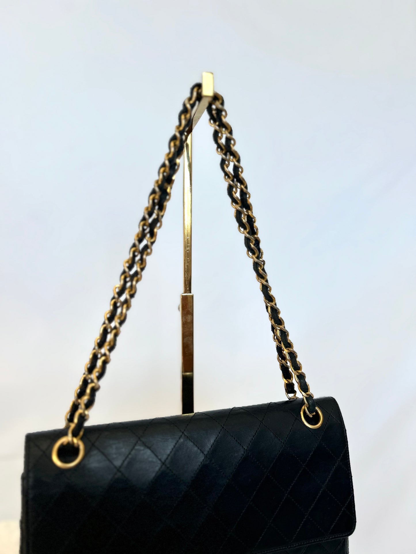 Authentic Vintage Medium Lambskin Chanel Classic Flap