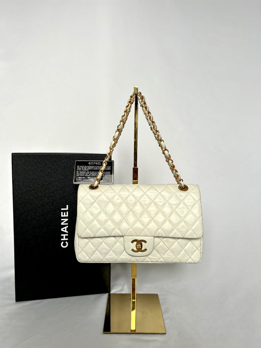 Chanel Vintage White Classic Flap