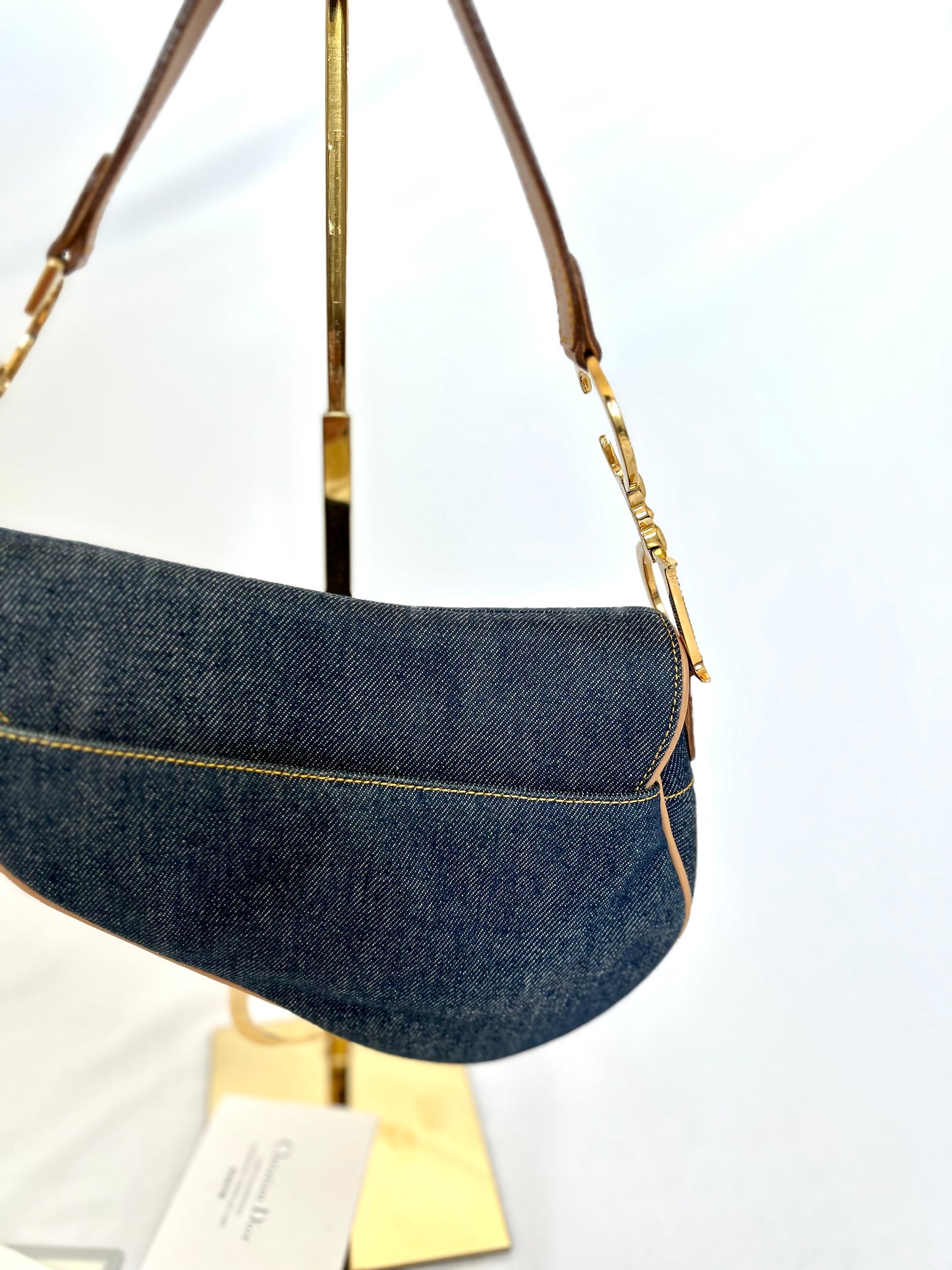 Dior Denim Saddle Bag