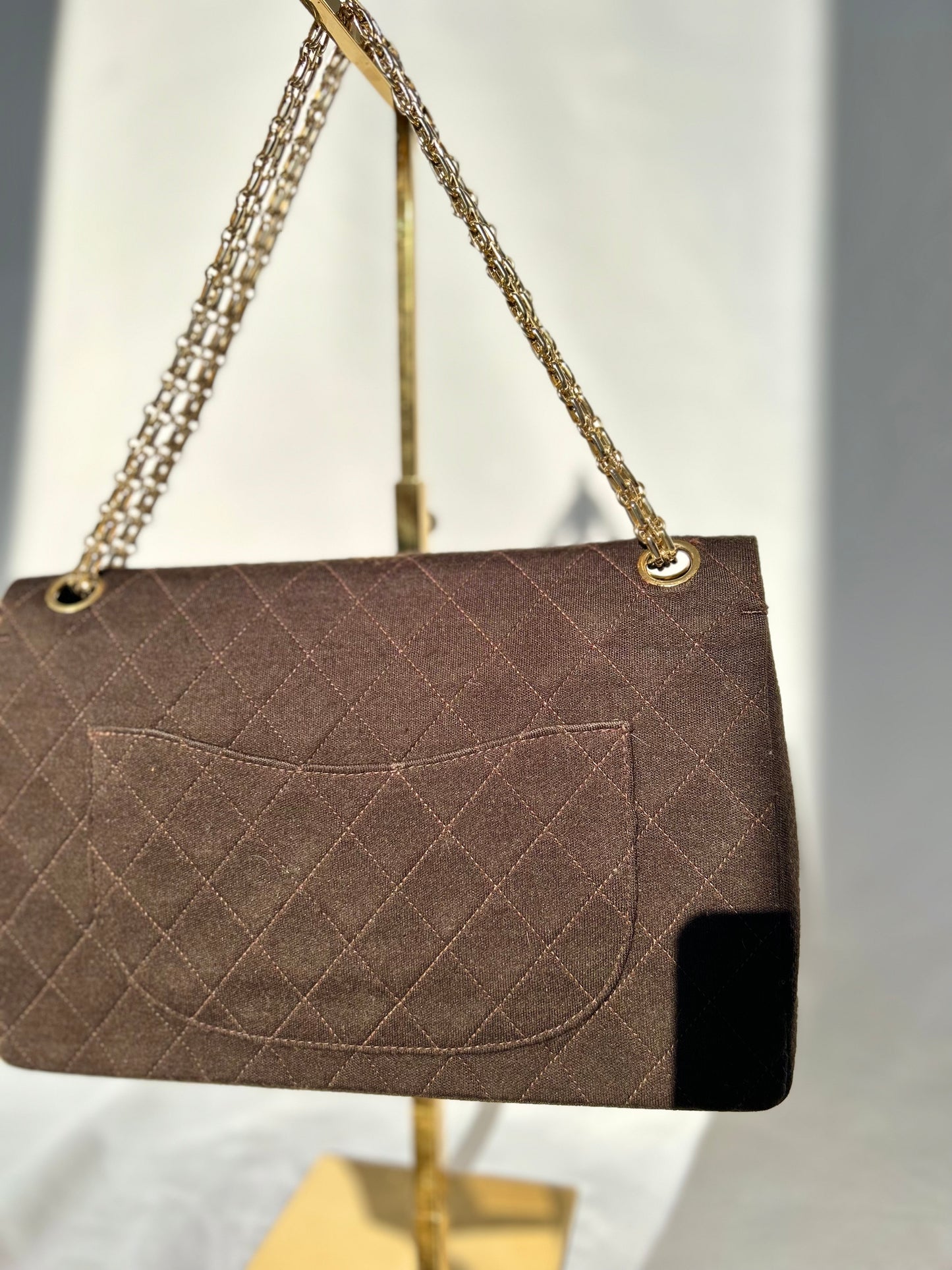Chocolate Brown Soft Classic Flap