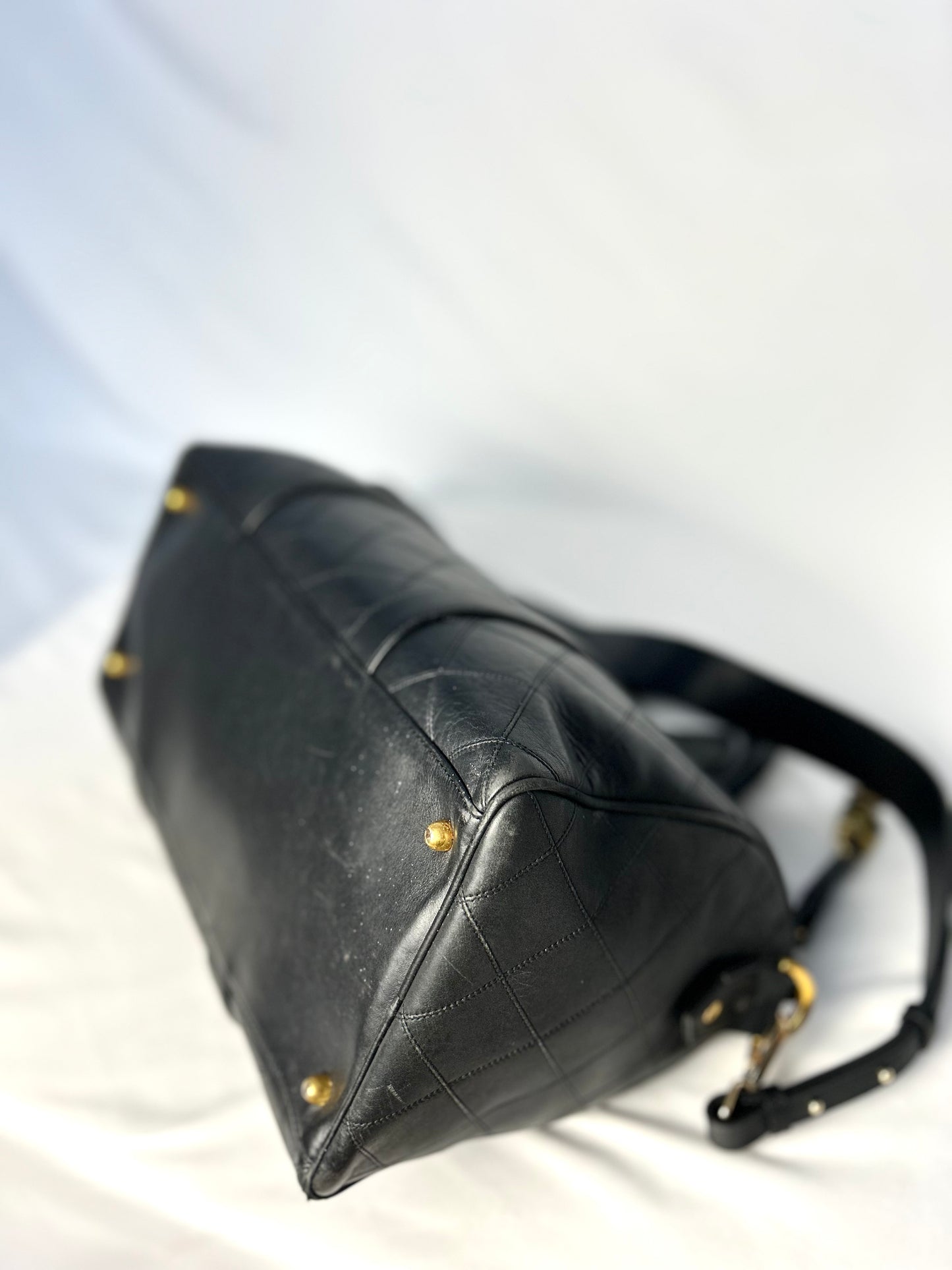 Chanel Mini Lambskin Boston Bag