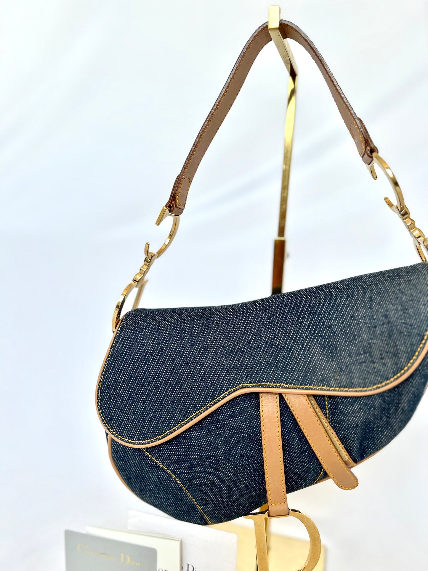 Dior Denim Saddle Bag