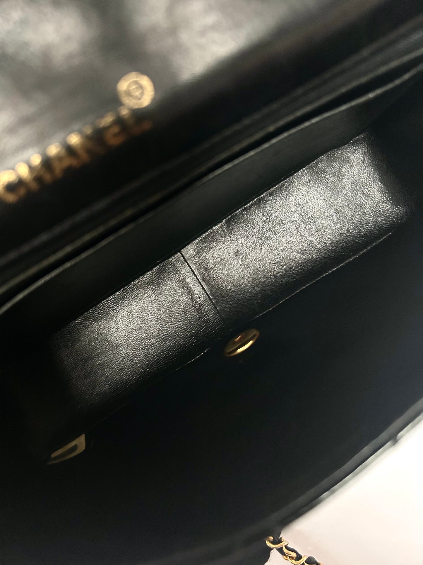 Authentic Chanel Patent Leather Diana Flap Bag