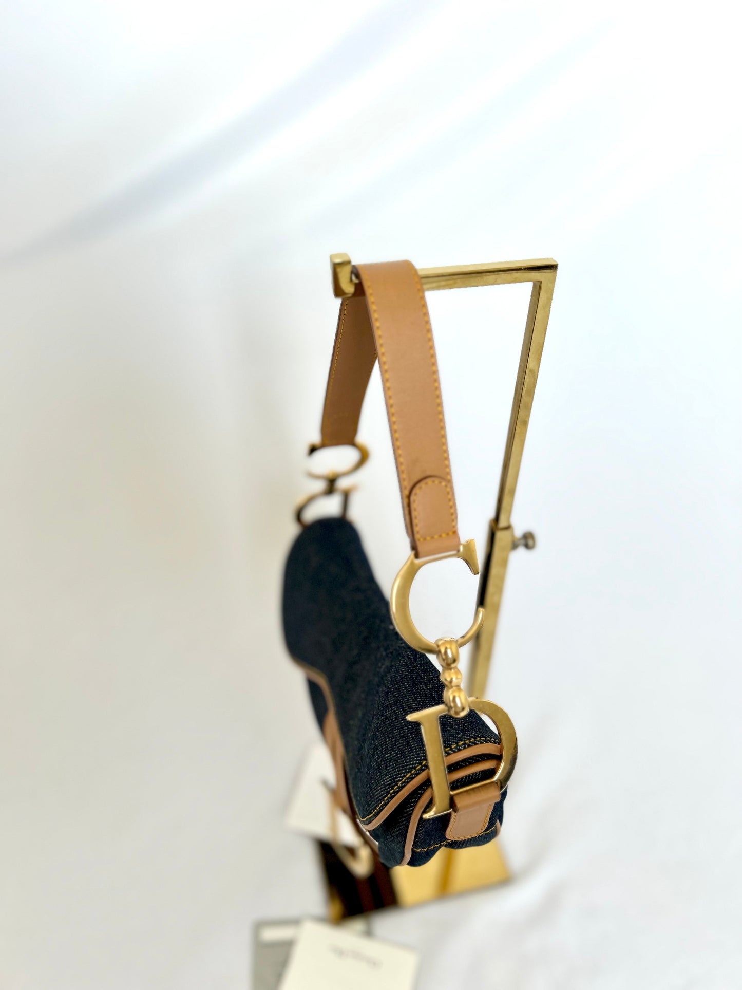 Dior Denim Saddle Bag