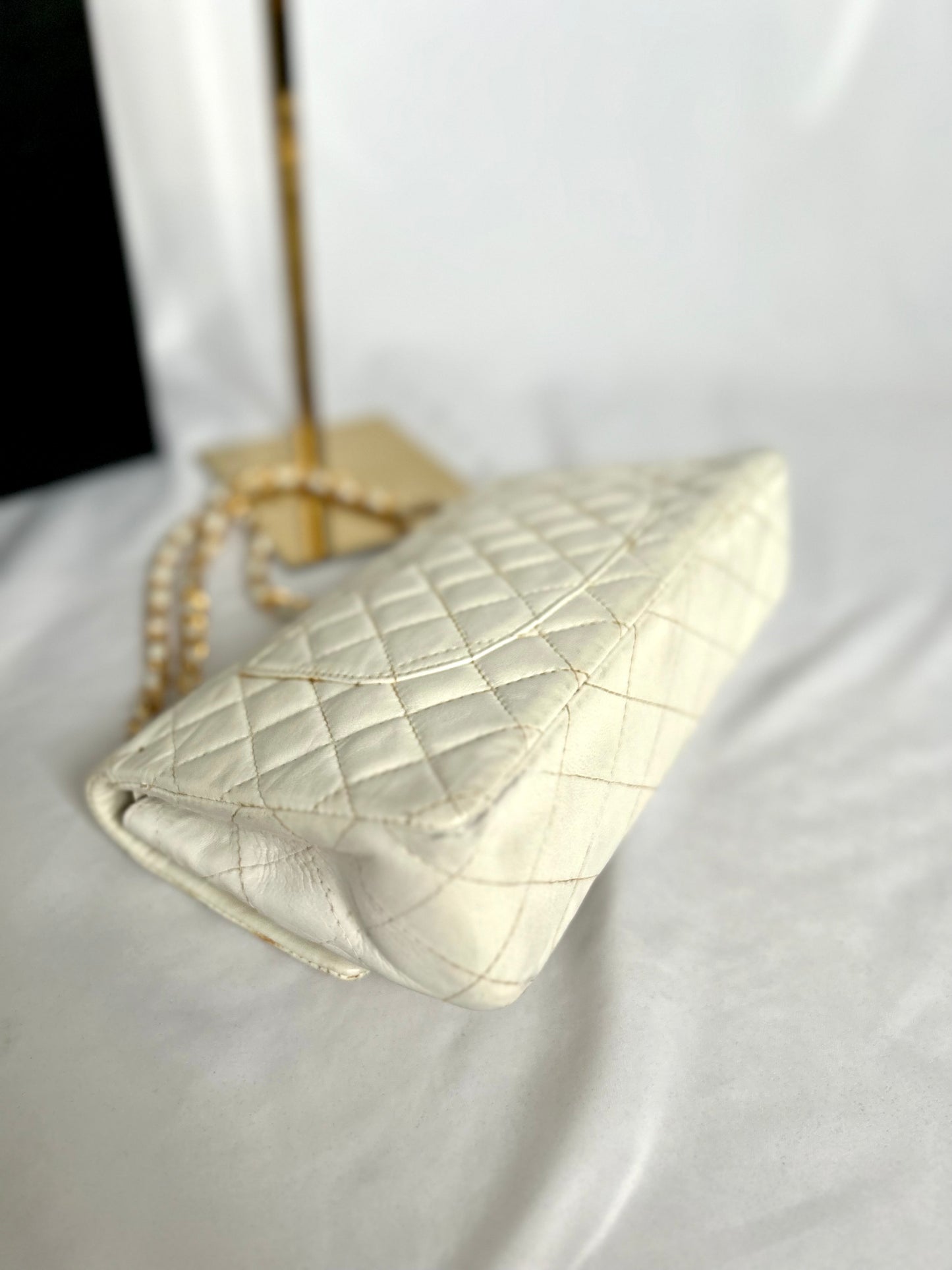 Chanel Vintage White Classic Flap
