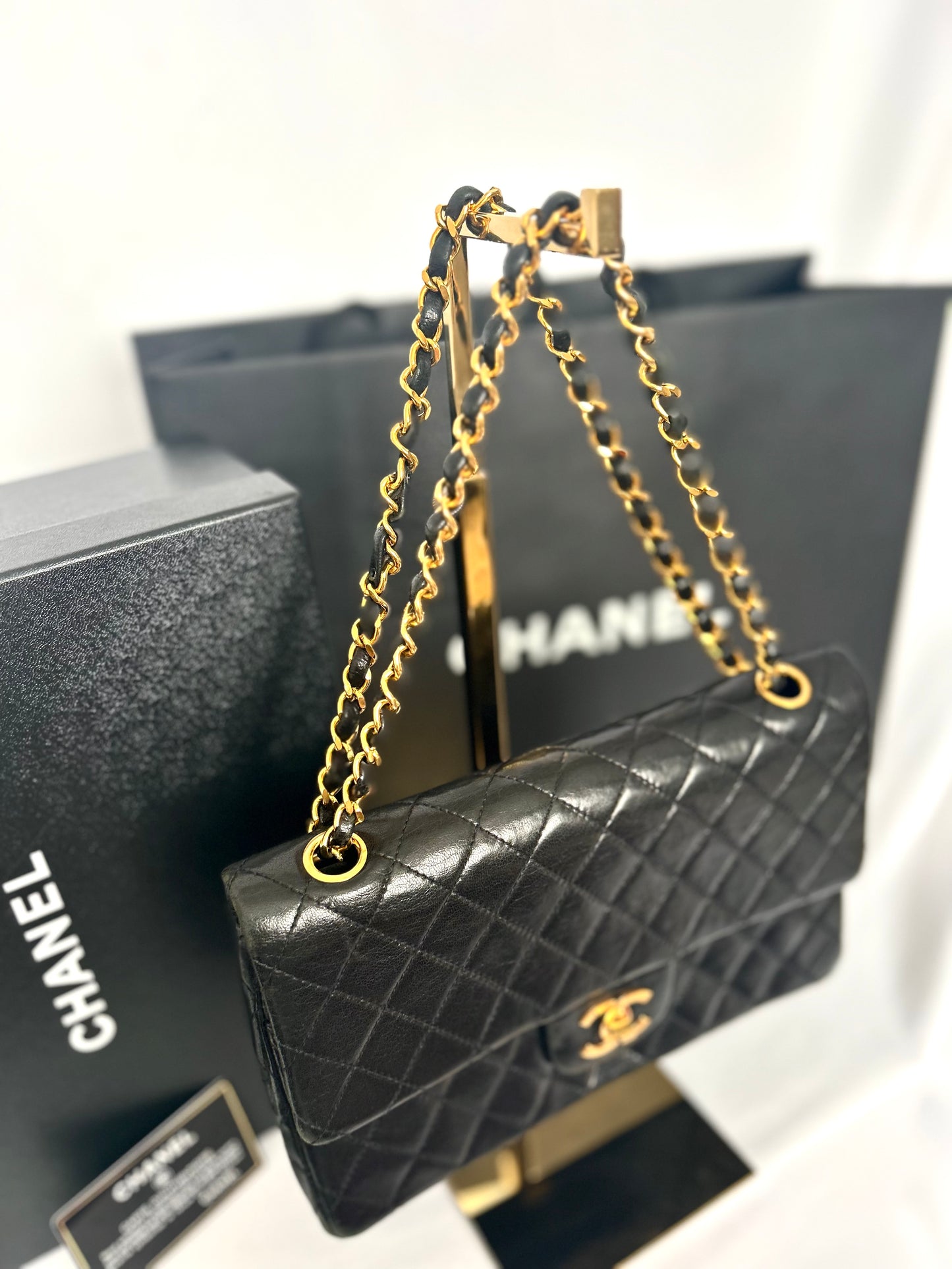 Chanel Black Lambskin Classic Flap