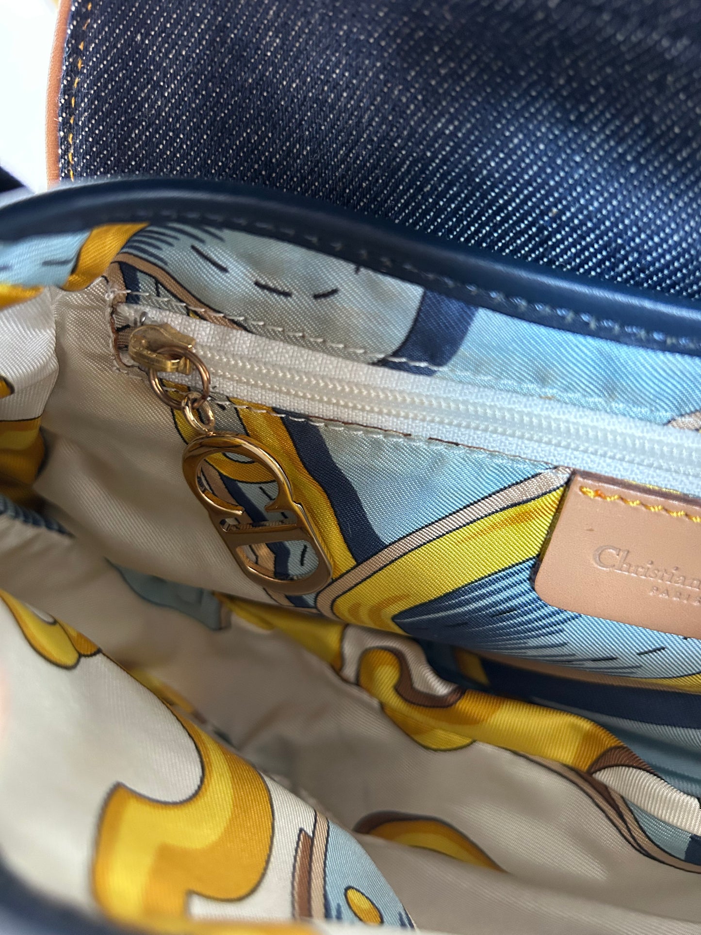 Dior Denim Saddle Bag