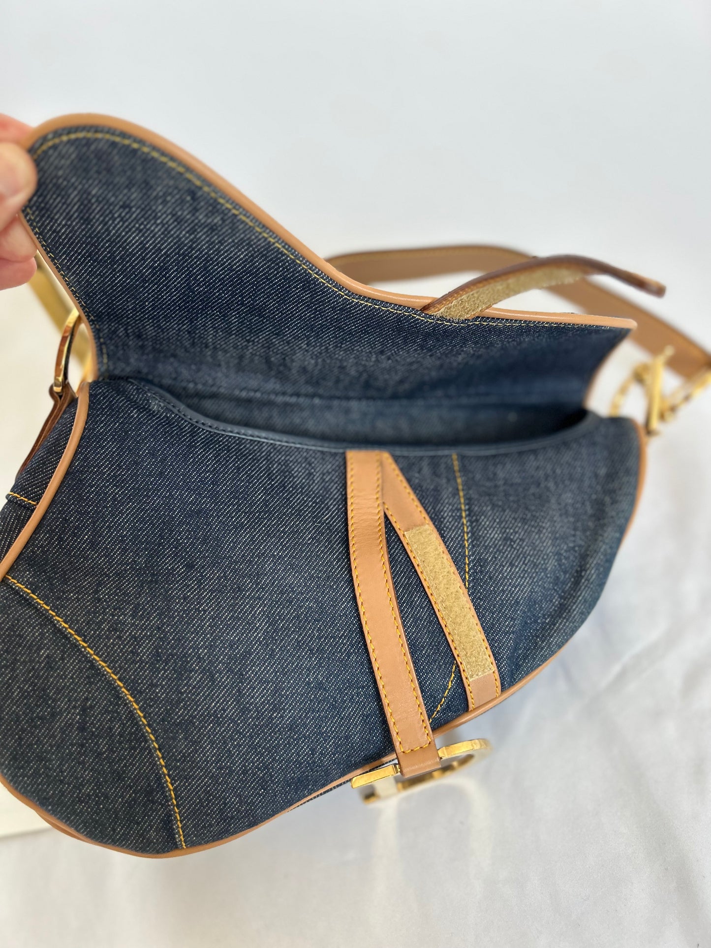 Dior Denim Saddle Bag