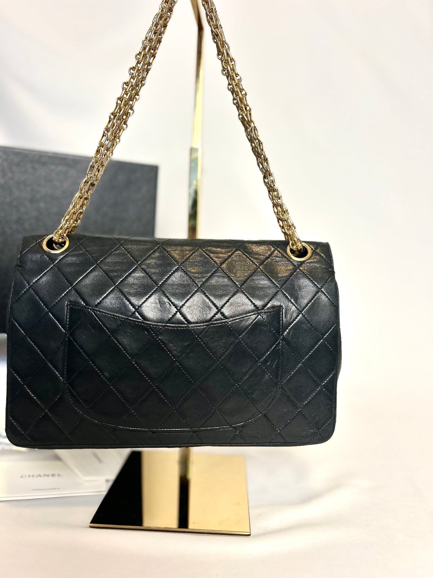 Authentic Medium Chanel Lambskin Classic Flap