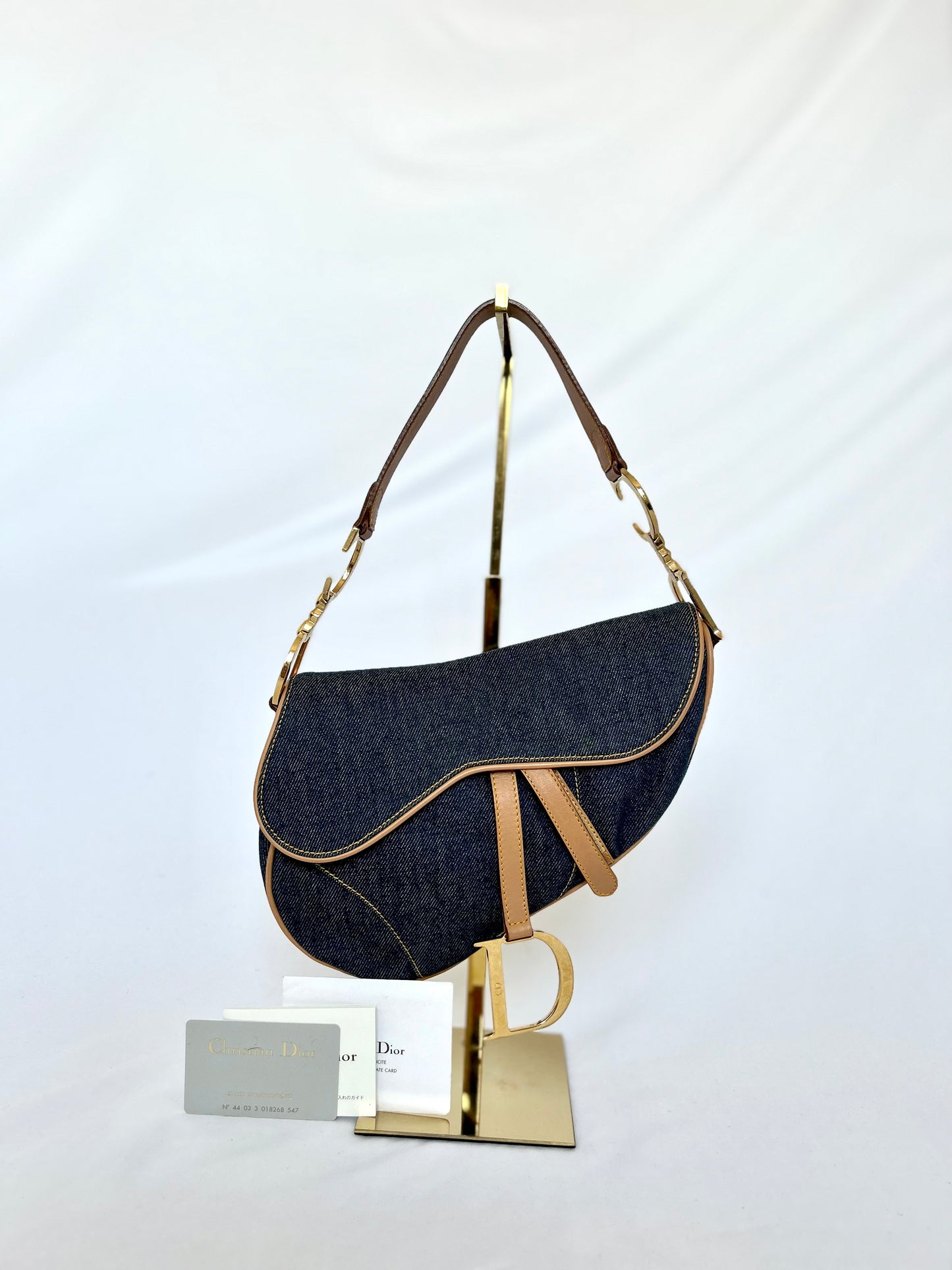 Dior Denim Saddle Bag