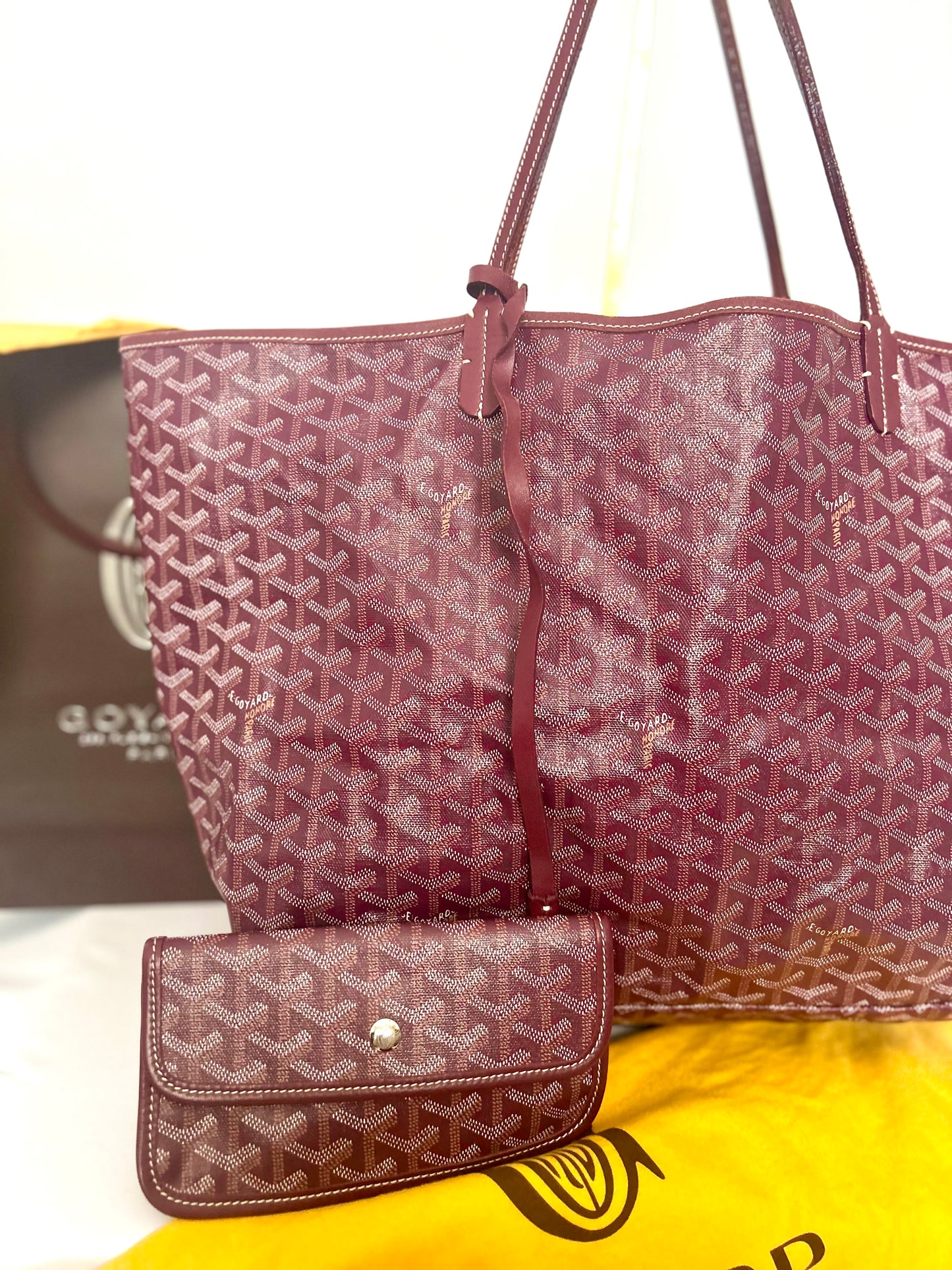 Goyard Burgundy Saint Louis GM
