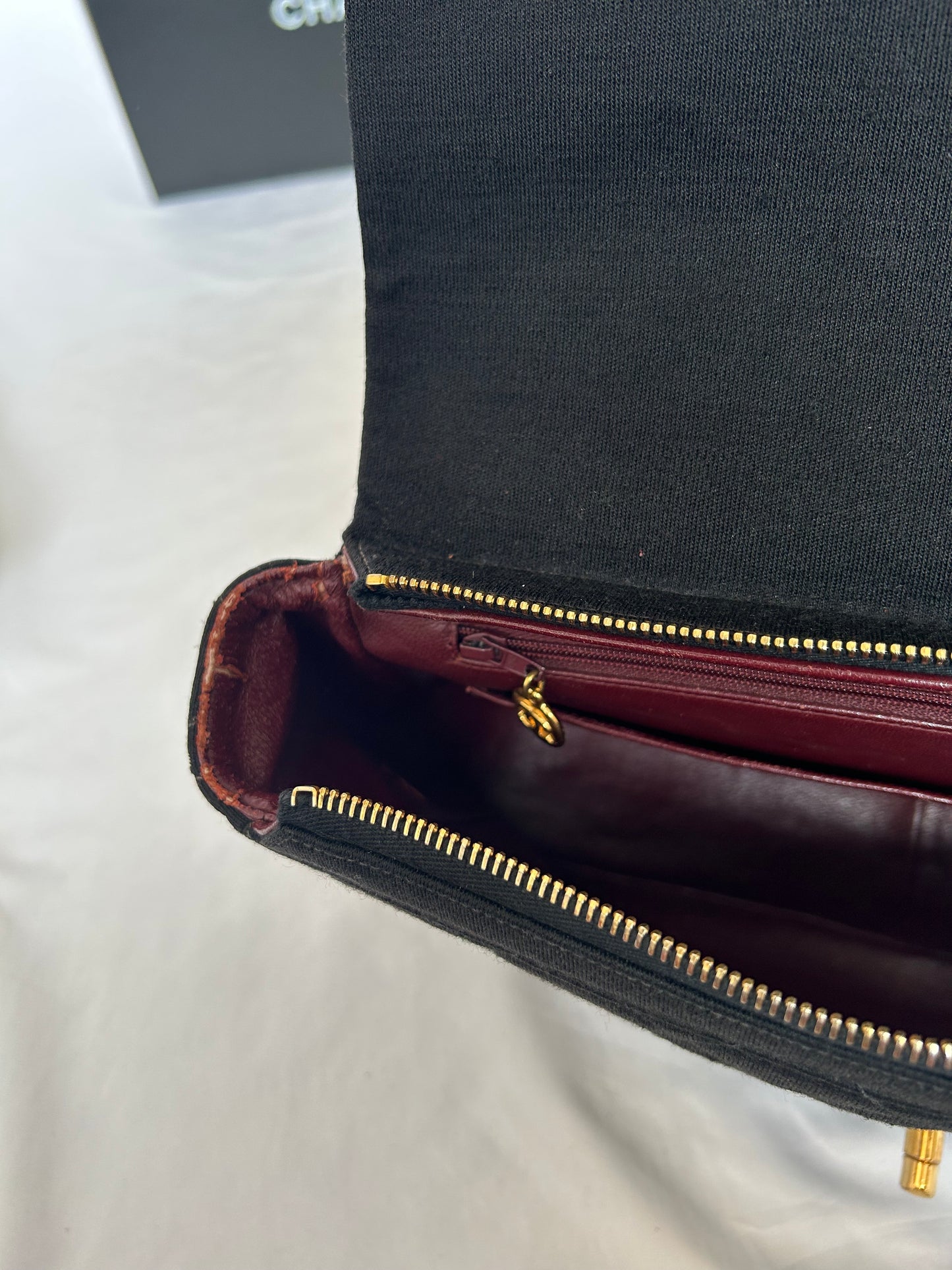 Chanel Black Jersey Backpack