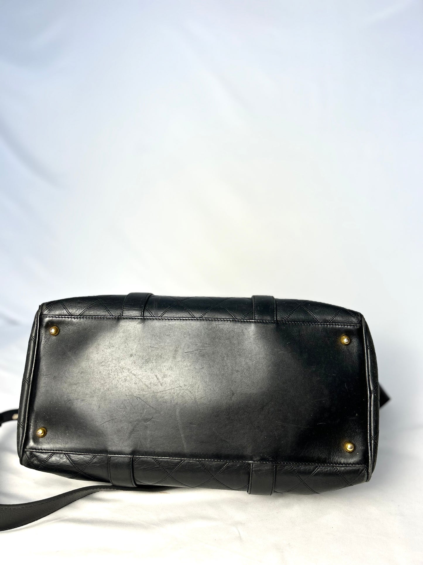 Chanel Mini Lambskin Boston Bag