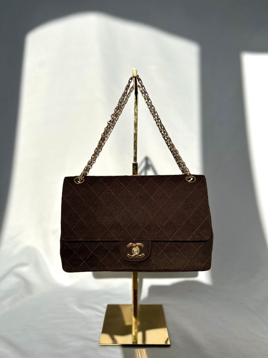 Chocolate Brown Soft Classic Flap