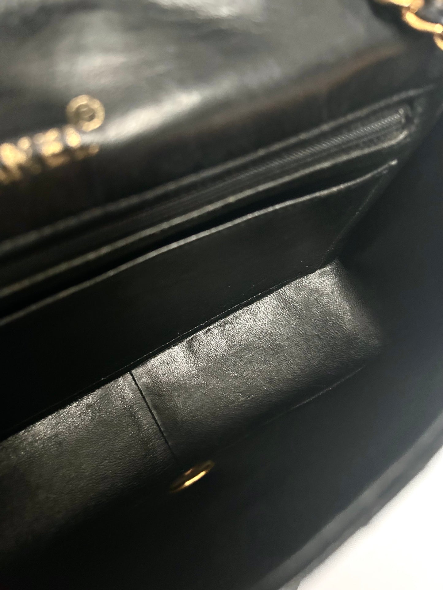 Authentic Chanel Patent Leather Diana Flap Bag