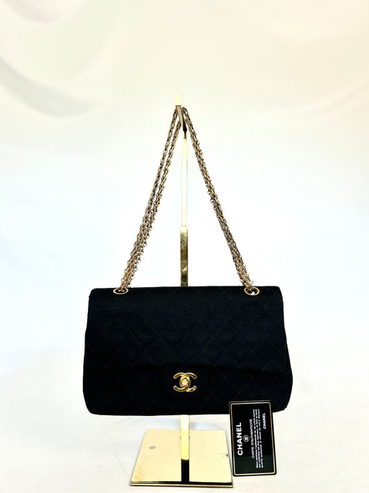 Authentic Chanel Jersey Classic Flap
