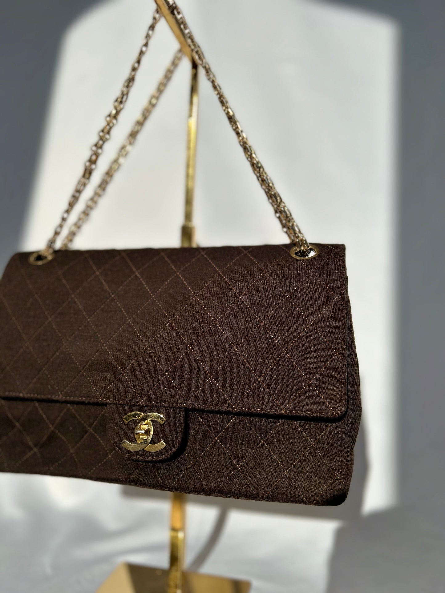 Chocolate Brown Soft Classic Flap