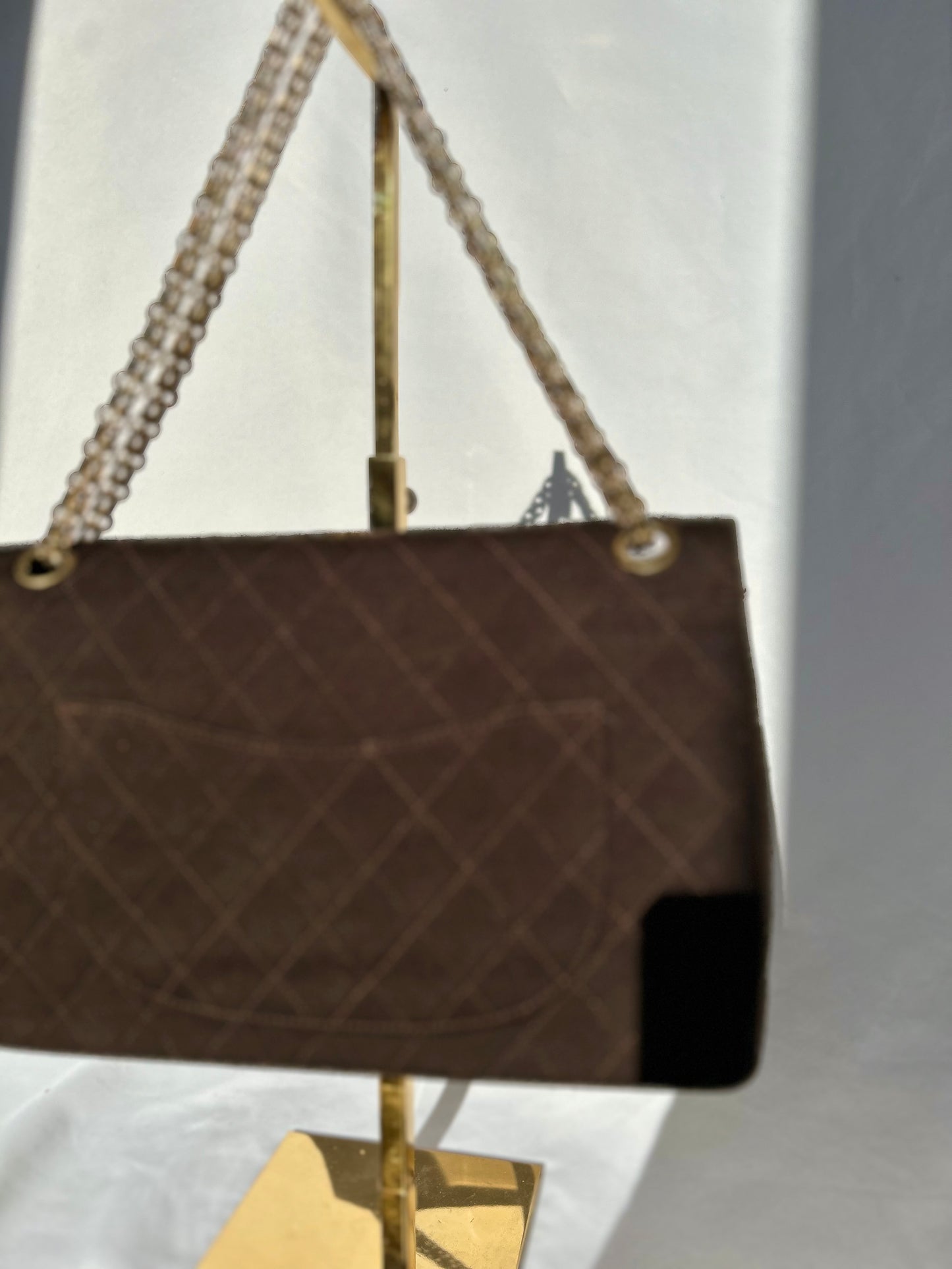 Chocolate Brown Soft Classic Flap
