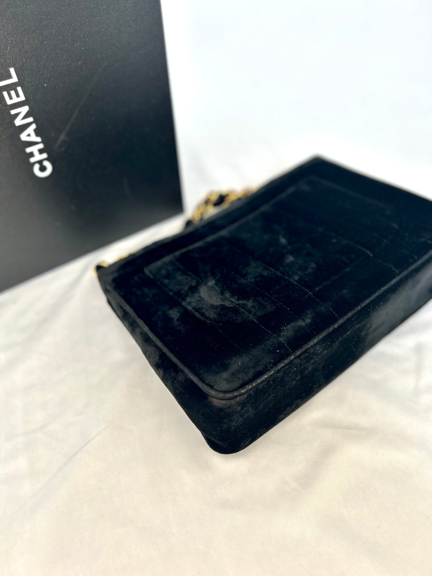 Chanel Velvet Velour Classic Jumbo 1994-1996