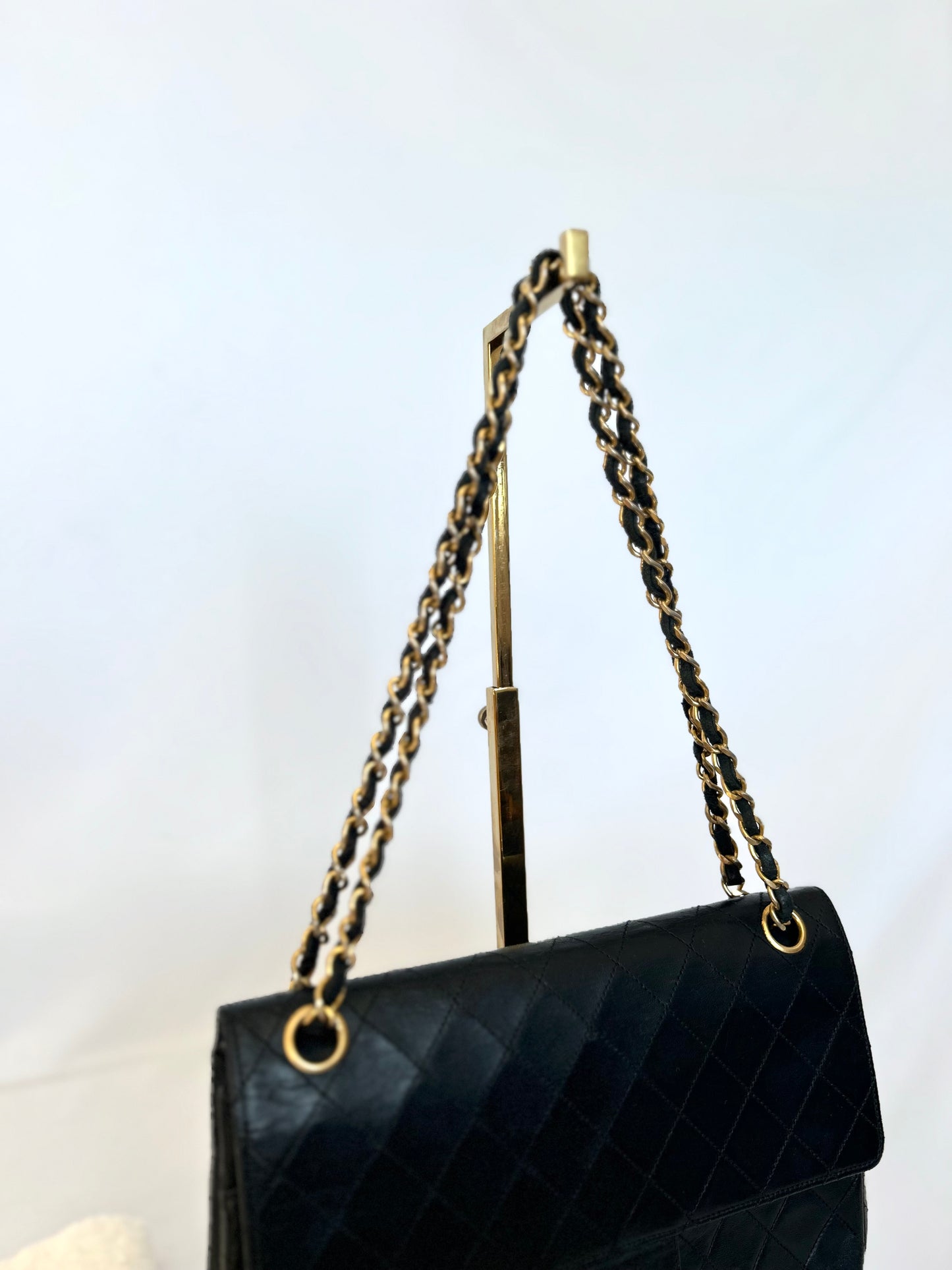 Authentic Vintage Medium Lambskin Chanel Classic Flap