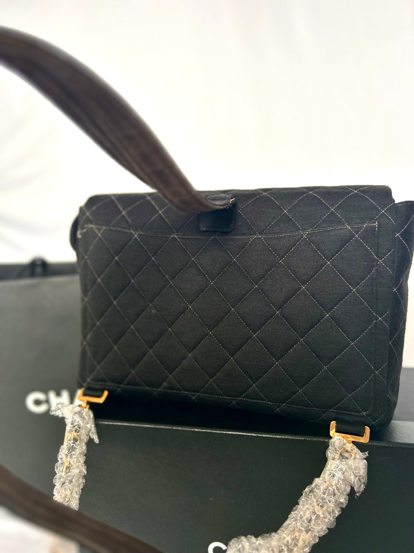 Chanel Black Jersey Backpack