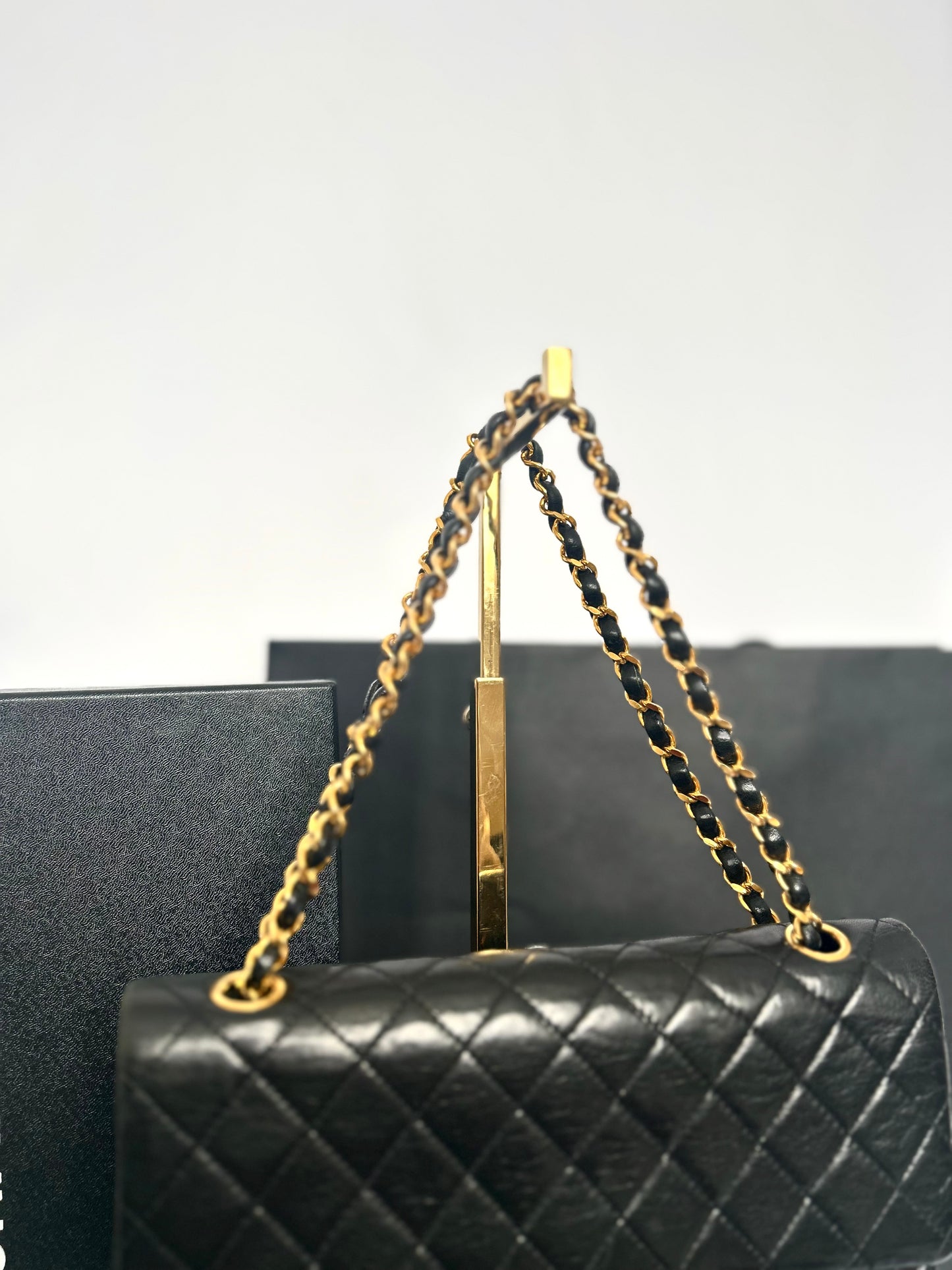 Chanel Black Lambskin Classic Flap