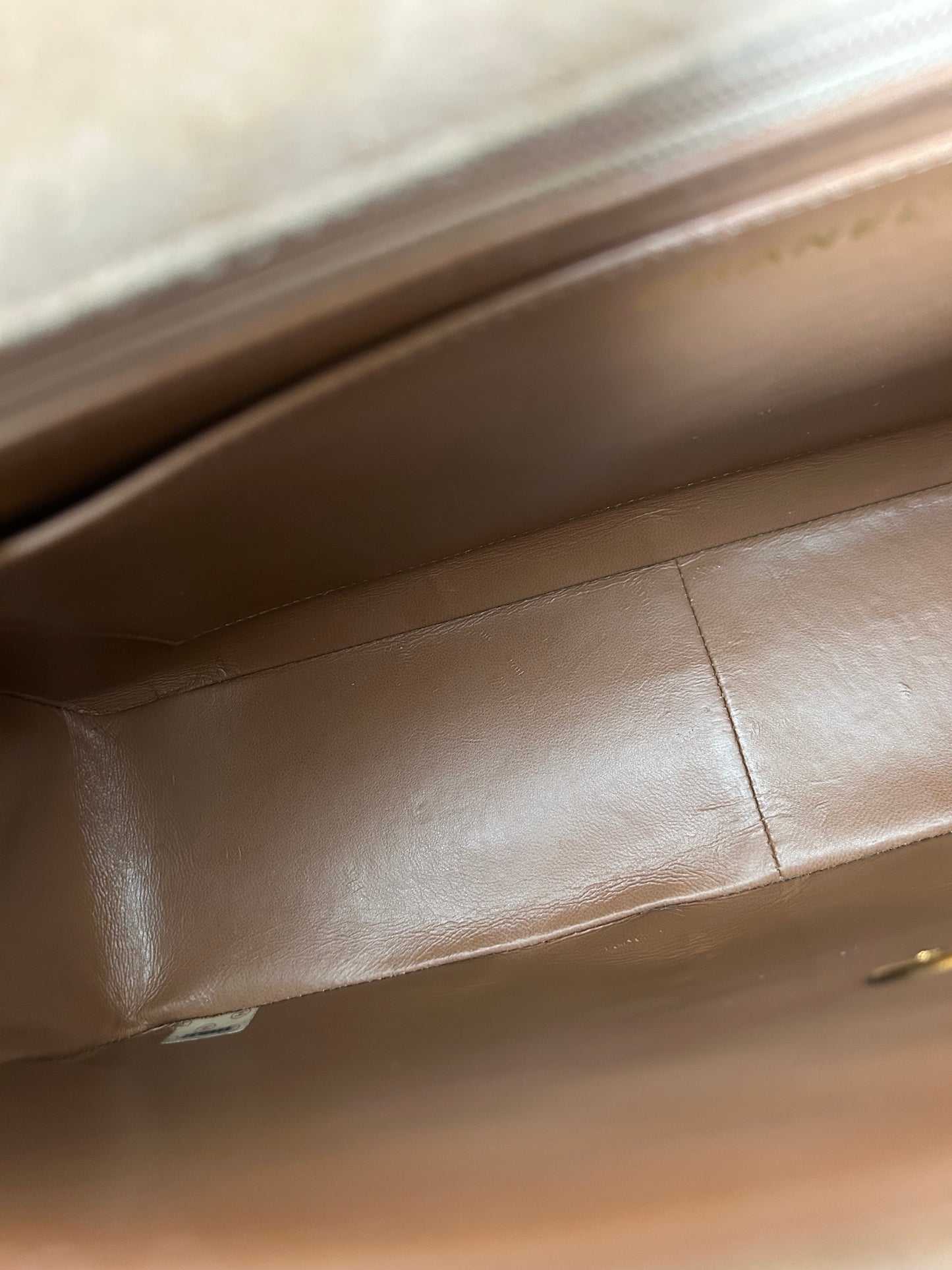 Chanel Brown Suede Maxi Flap Bag