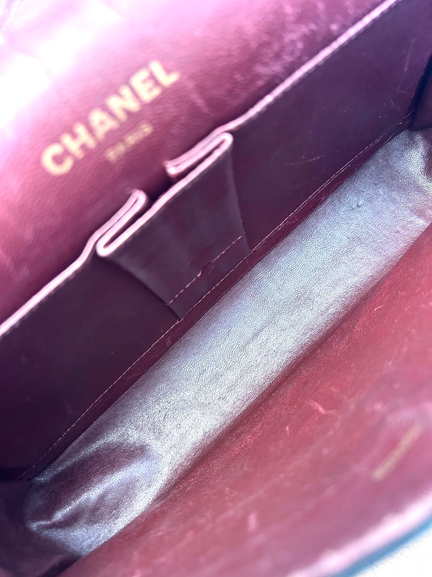 Authentic Chanel Medium Lambskin Classic Flap Bag