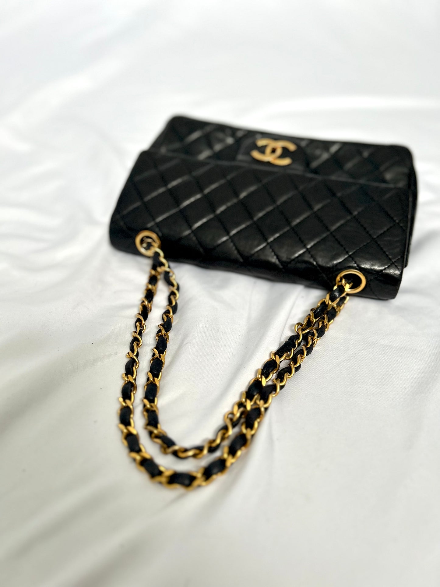 Chanel Black Lambskin Small Class Flap