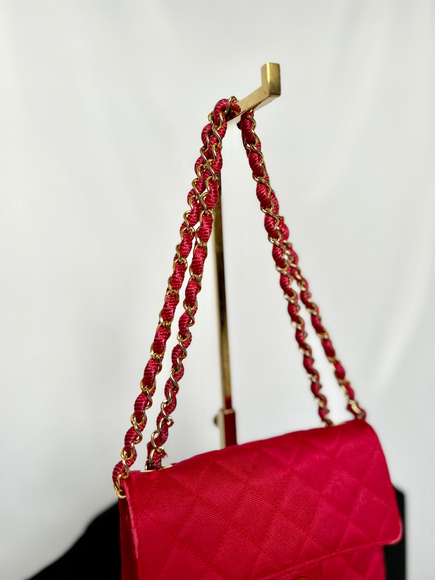 Pink Chanel Mini Square Flap Bag