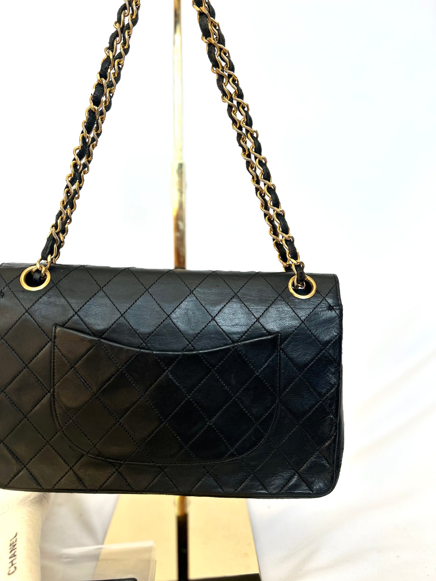 Authentic Vintage Medium Lambskin Chanel Classic Flap