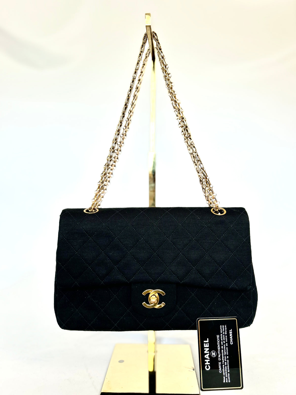Authentic Chanel Jersey Classic Flap