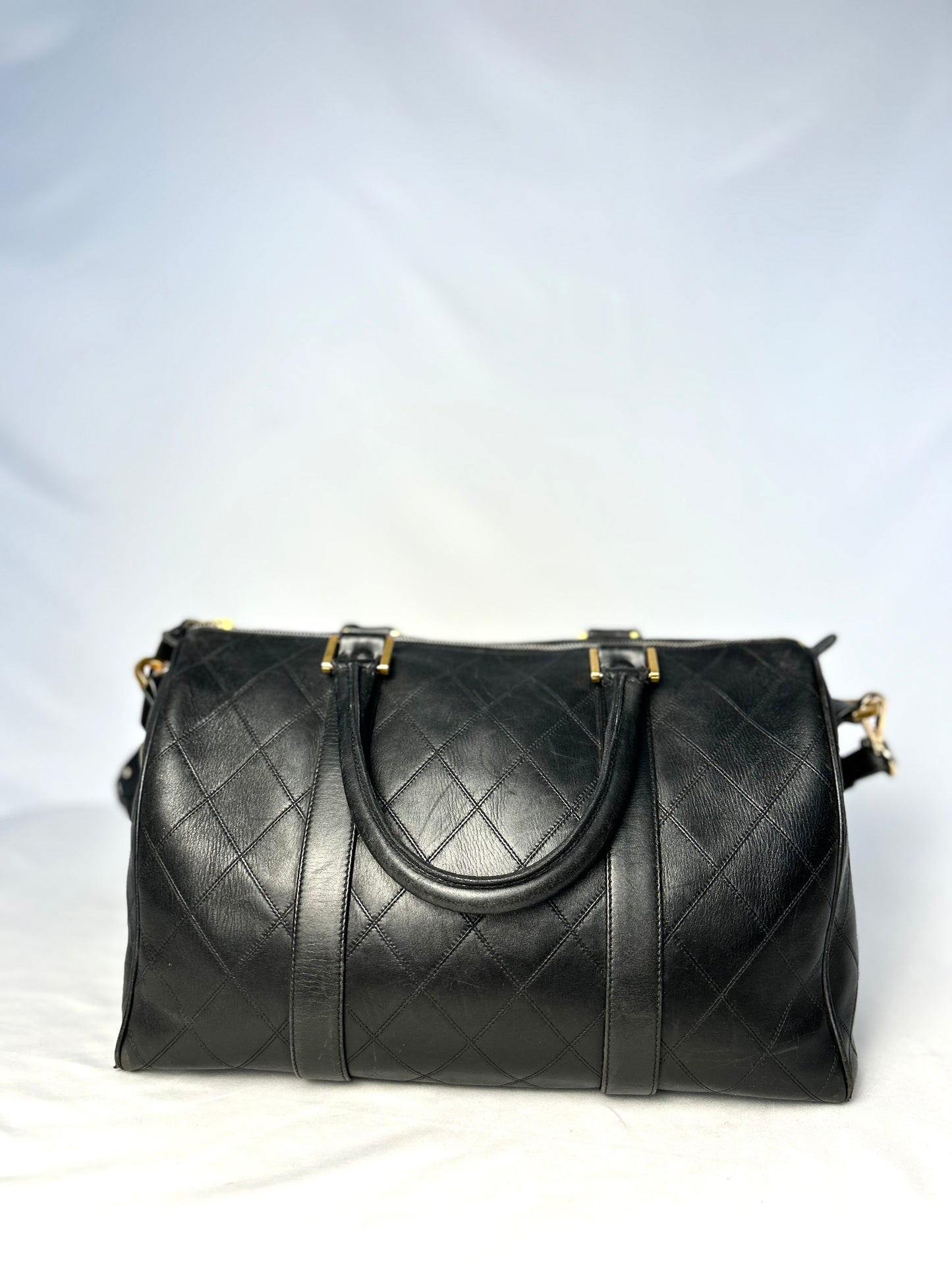 Chanel Mini Lambskin Boston Bag