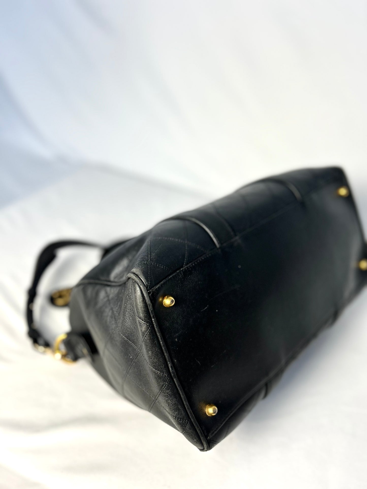 Chanel Mini Lambskin Boston Bag