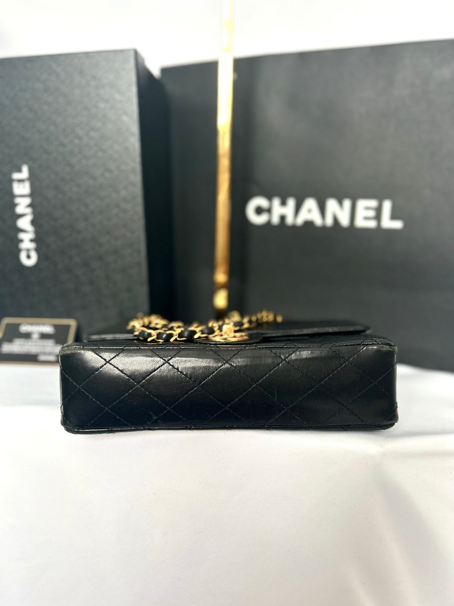 Chanel Black Lambskin Classic Flap
