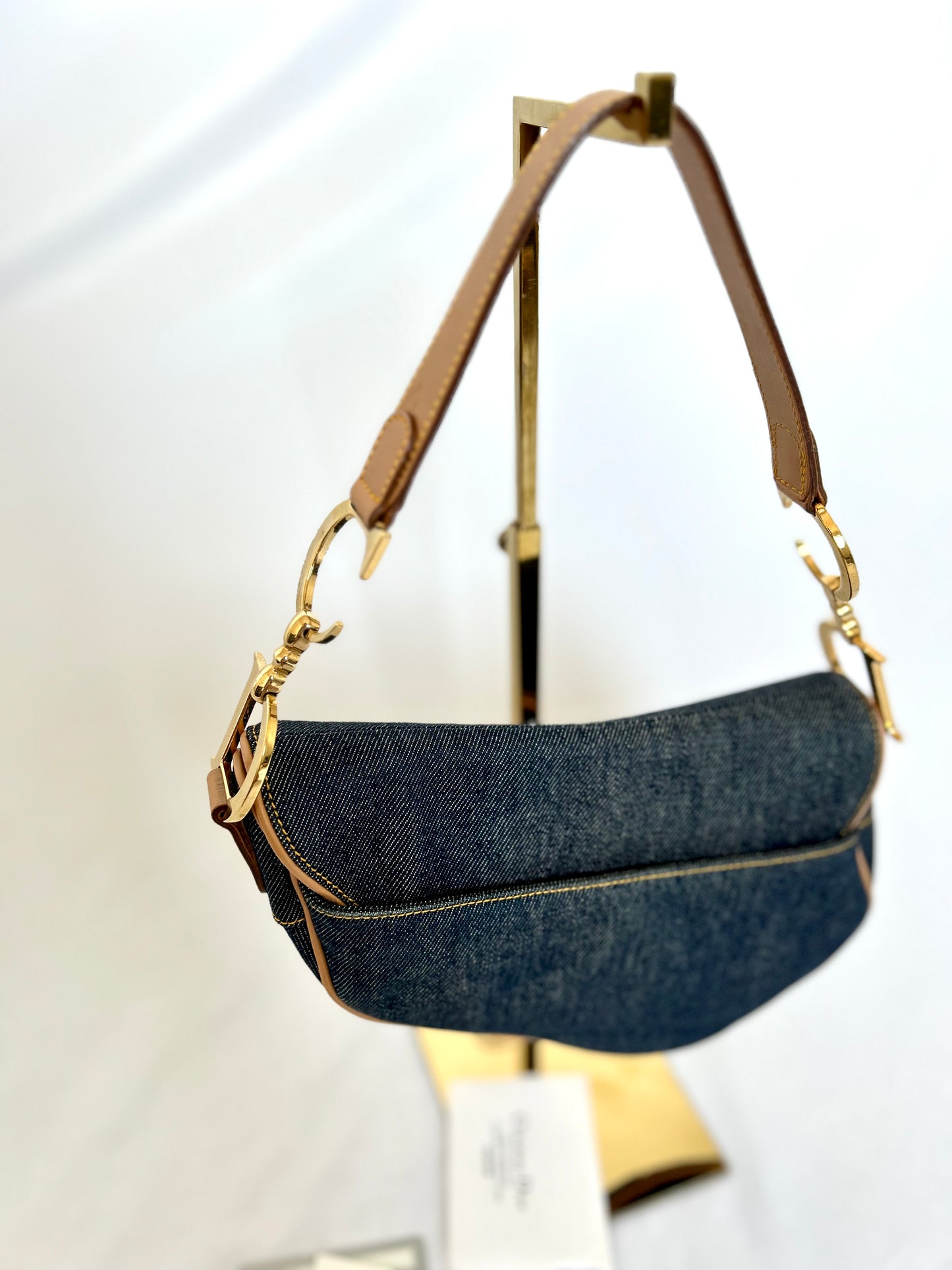 Dior Denim Saddle Bag