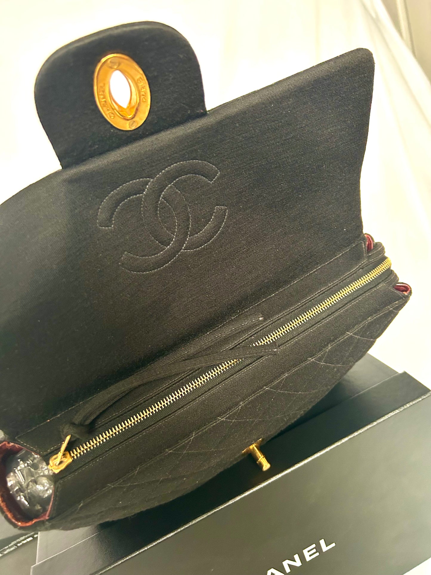 Chanel Black Jersey Backpack